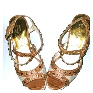 Michael Kors Jade studded Platform Wedge Heel Shoe